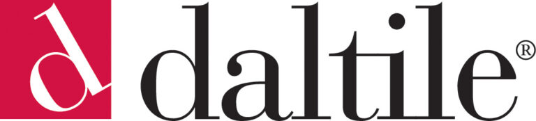 Daltile logo featuring a stylized white lowercase "d" on a red square, followed by the word "daltile" in black lowercase letters—a popular choice among Phoenix bathroom contractors.